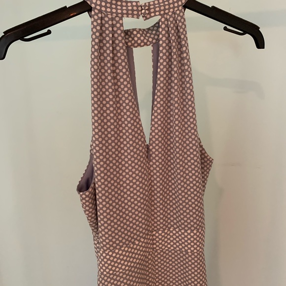 Size 2 lavender polka dot Dress - Picture 2 of 4